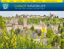 Tablet Screenshot of carnot-immo.com